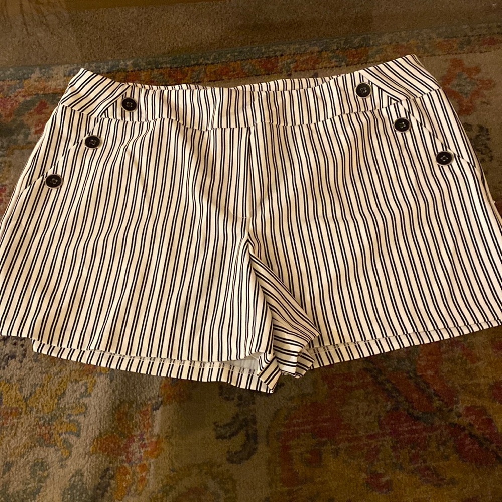 JM Sportswear est. 1946 size XL new with tags. Blue/white stripe w/button accent